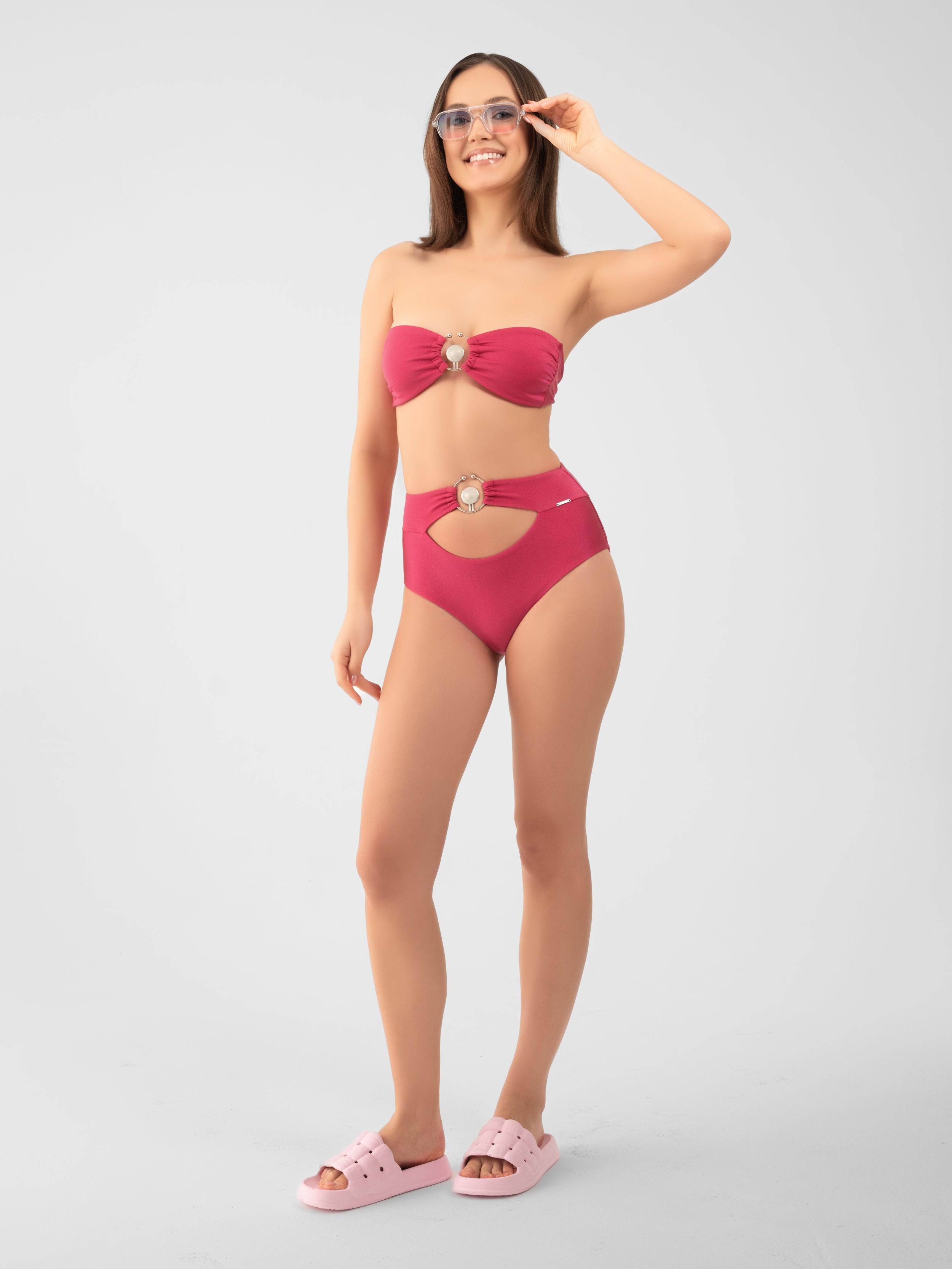 KAMILA O-RING BERRY TOP